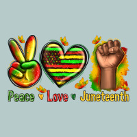 Peace Love Juneteenth Heavy Core Tee | Teevron