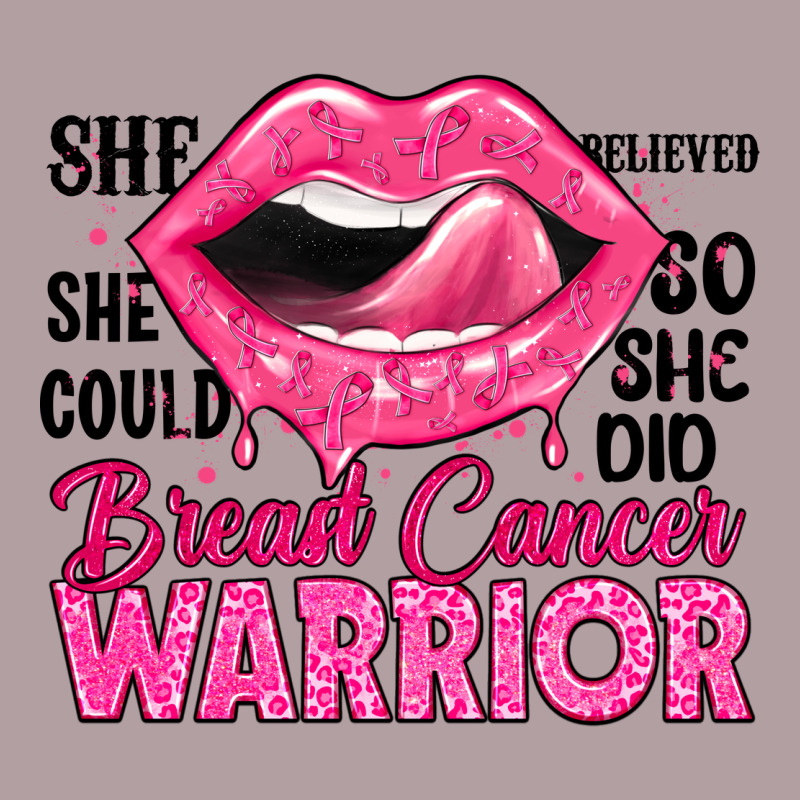 Breast Cancer Warrior Lips Vintage Hoodie by JahusDesignShop | Teevron