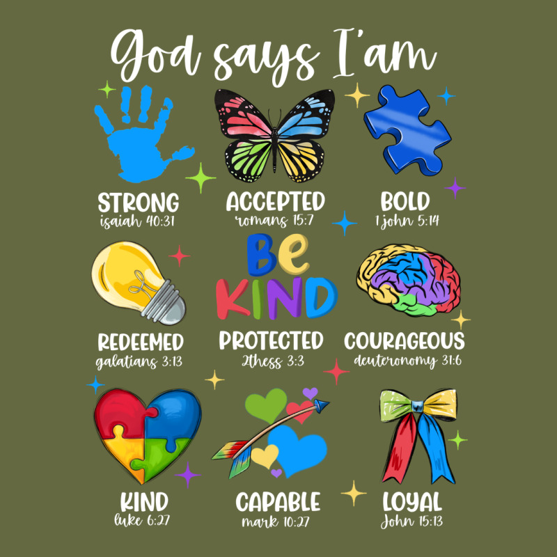 God Says I Am Autism Long Sleeve Tee by JahusDesignShop | Teevron