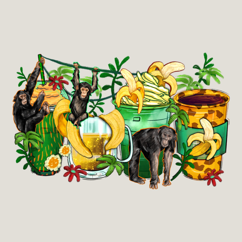 Monkey Coffee Cups Heavy Core Tee by Zillion Design Studio | Teevron