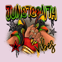Juneteenth Vibes Black Girl Sneakers Ladies Tee | Teevron