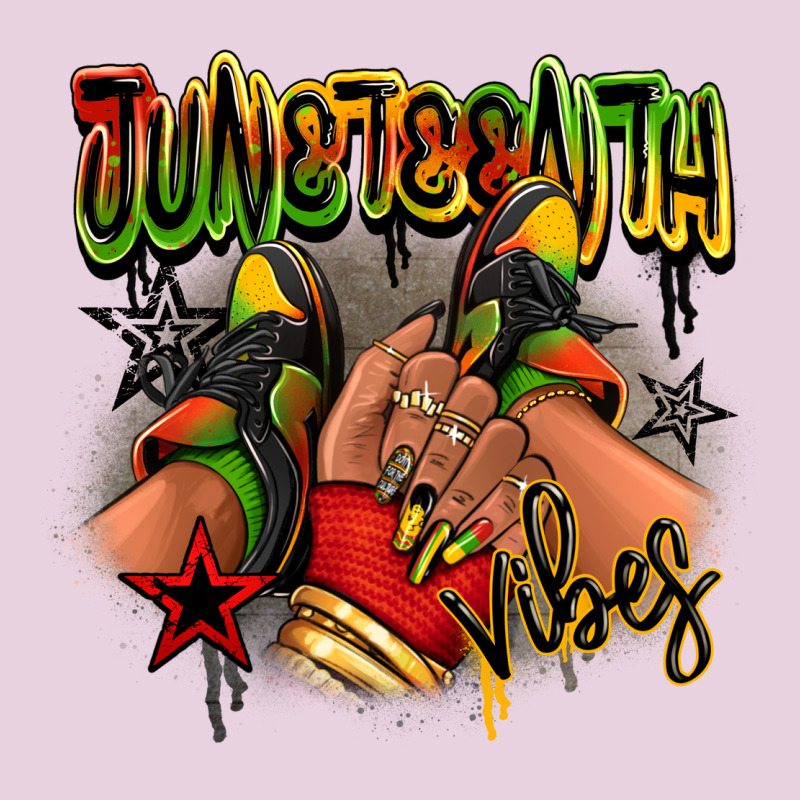 Juneteenth Vibes Black Girl Sneakers Ladies Tee by RanaPortraitStore | Teevron