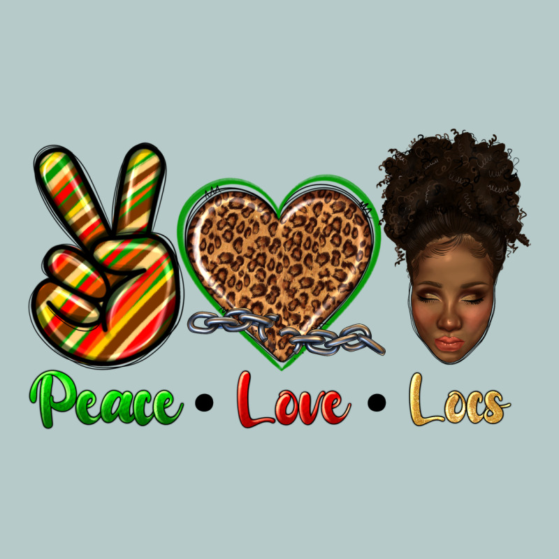 Peace Love Locs Heavy Core Tee by texasbilliewilder | Teevron