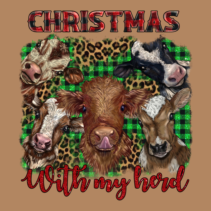 Christmas With My Herd Cows Long Sleeve Tee by BarkalooDesign | Teevron