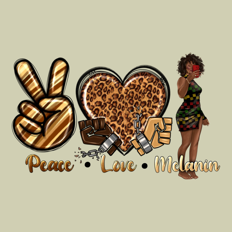 Peace Love Melanin Heavy Core Tee by texasbilliewilder | Teevron