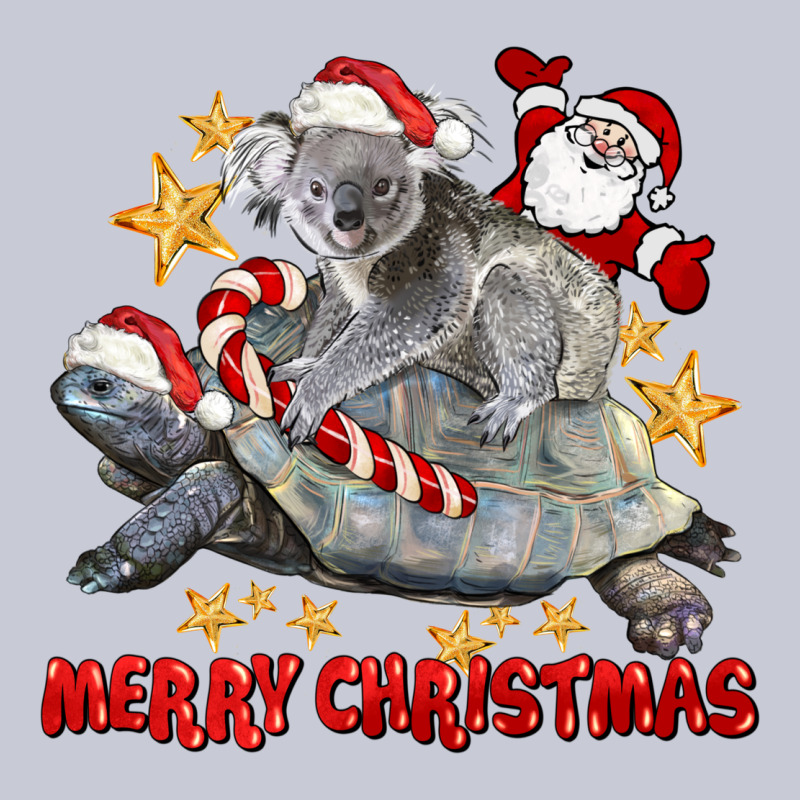 Merry Christmas Tortoise And Koala Heavyweight Hoodie by LillyAllenDesigns | Teevron