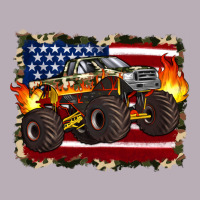 American Flag Monster Truck Vintage Tee | Teevron