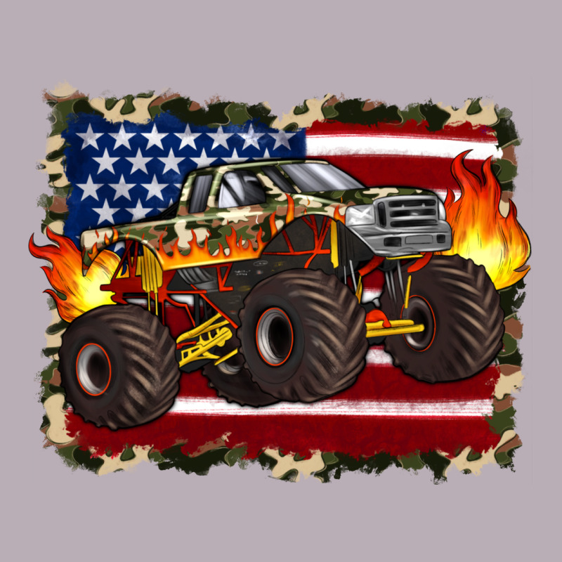 American Flag Monster Truck Vintage Tee by Artiststas | Teevron