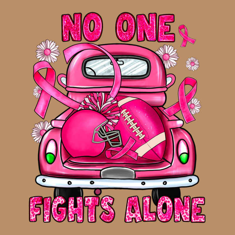 Breast Cancer No One Fights Alone Truck Football Vintage Hoodie by JahusDesignShop | Teevron