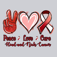 Peace Love Cure Head And Neck Cancer Heavyweight Sweatshirt | Teevron