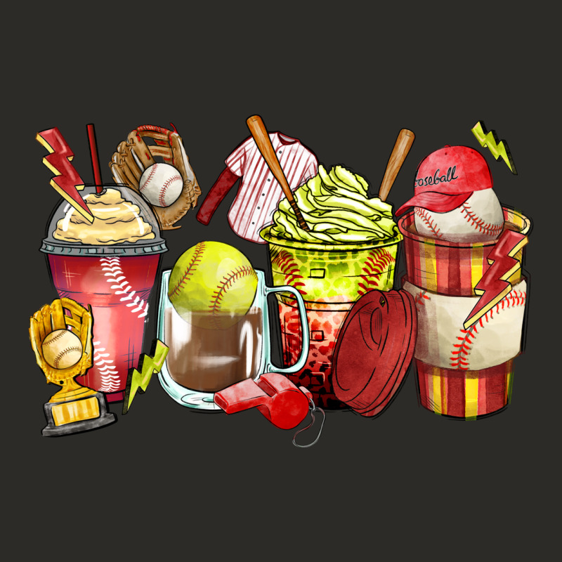 Baseball And Softball Coffee Cups Heavy Core Tee by Zillion Design Studio | Teevron