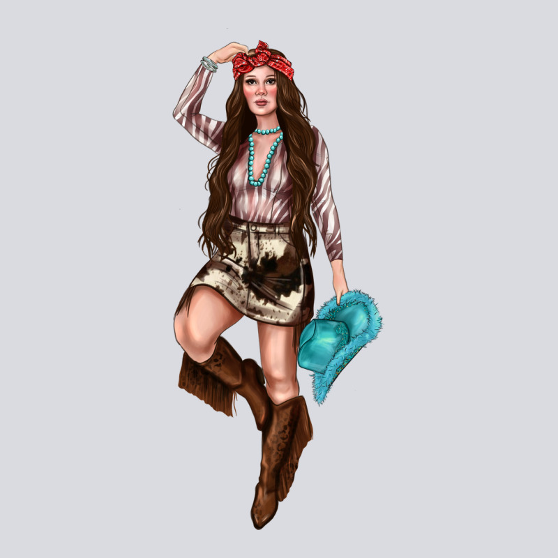 Western Cowgirl Zipper Hoodie by NancyCooperArtShop | Teevron