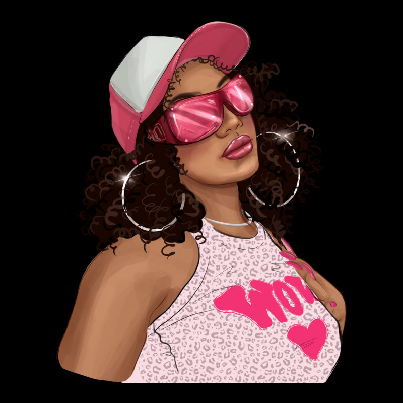 Pink Sunglasses Afro Black Girl Heavy Core Tee by texasbilliewilder | Teevron
