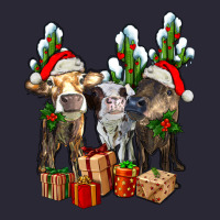 Western Christmas Cows And Cactuses Vintage Tee | Teevron