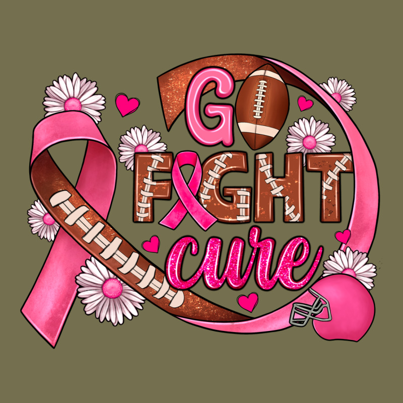 Breast Cancer Go Fight Cure Football Vintage Hoodie by JahusDesignShop | Teevron