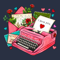 Pink Typewriter And Letters Heavyweight Sweatshirt | Teevron