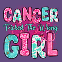 Cancer Picked The Wrong Girl Vintage Hoodie | Teevron