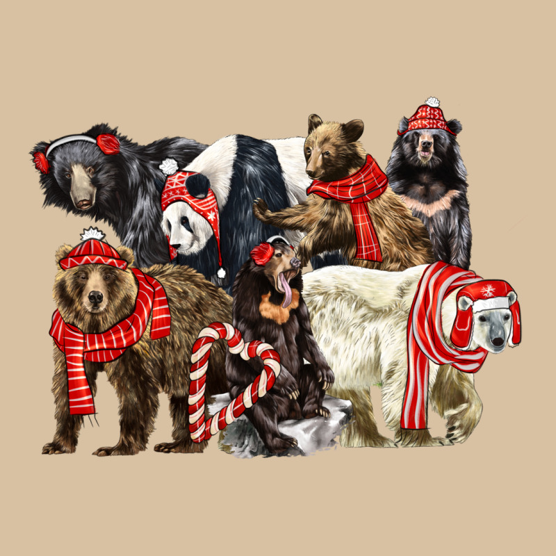 Christmas Bear Family Heavyweight Hoodie by LillyAllenDesigns | Teevron