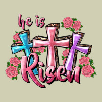 He Is Risen Cross Heavy Core Tee | Teevron