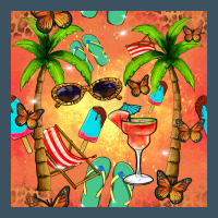 Summer Slipper And Cocktail Seamless Pattern Urban Heavy Tee | Teevron