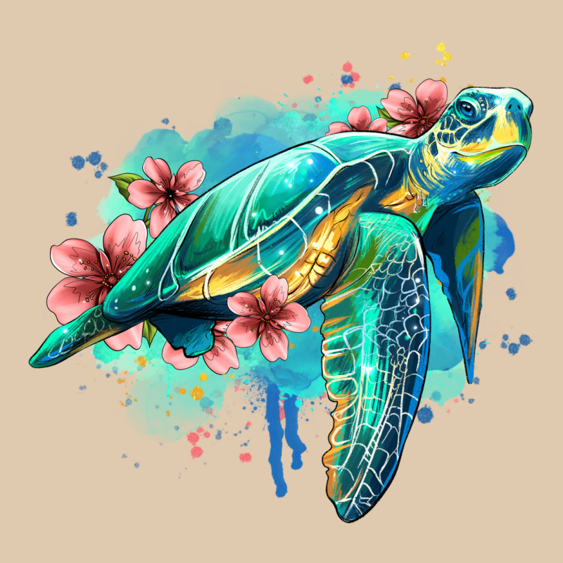 Floral Turtle Heavyweight Sweatshirt by Jasminsmagicworld | Teevron