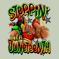Steppin' Into Juneteenth Sneaker And Heel Afro Wom Ladies Tee | Teevron