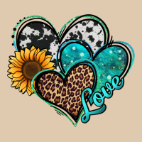 Turquoise Sunflower Hearts Heavyweight Sweatshirt | Teevron
