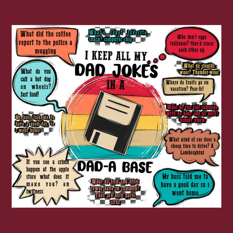 ı Keep All My Dad Jokes In A Dad A Base Zipper Hoodie by MaliasSmallBusiness | Teevron