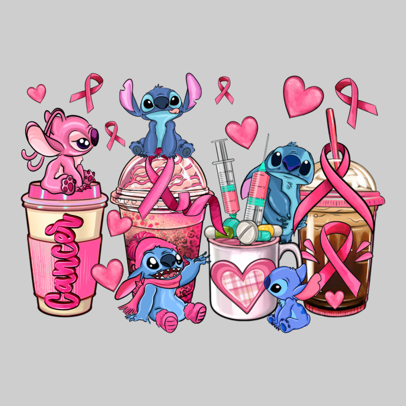 Breast Cancer Stitch Coffee Cups Premium Tee by AdoDesignShop | Teevron