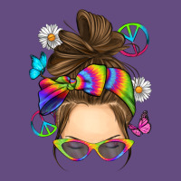 Messy Bun Tie Dye Vintage Hoodie | Teevron