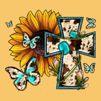 Cross With Sunflower Vintage Hoodie | Teevron