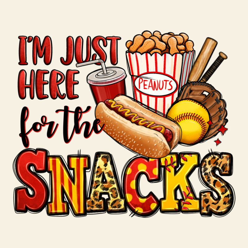 I'm Just Here For The Snacks Softball Vintage Tee by Jasminsmagicworld | Teevron