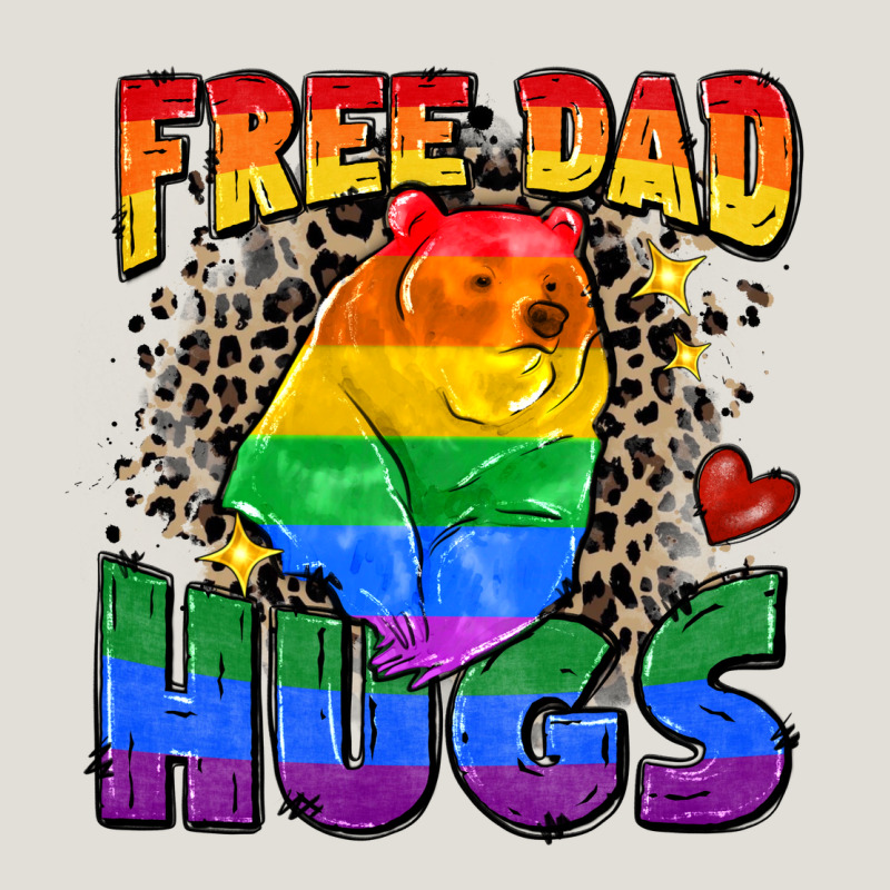 Free Dad Hugs Heavy Core Tee by Zillion Design Studio | Teevron
