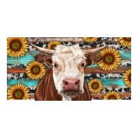 Heifer With Sunflower And Serape | Teevron