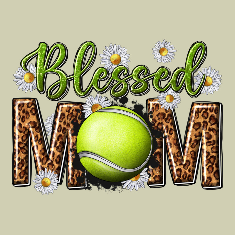 Blessed Mom With Tennis And Daisy Heavy Core Tee by texasbilliewilder | Teevron