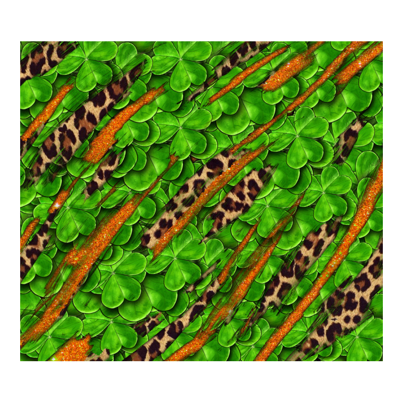 Distressed Shamrock And Leopard Premium Tee by RanaPortraitStore | Teevron