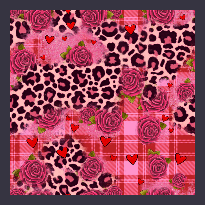 Valentines Day Roses Leopard Seamless Pattern Vintage Hoodie by JahusDesignShop | Teevron