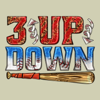 3 Up 3 Down Baseball Heavy Core Tee | Teevron