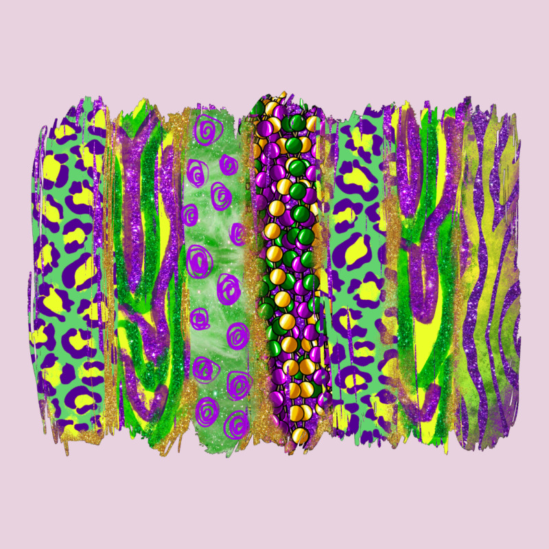 Mardi Gras Leopard Beads Brushstrokes Ladies Tee by RanaPortraitStore | Teevron