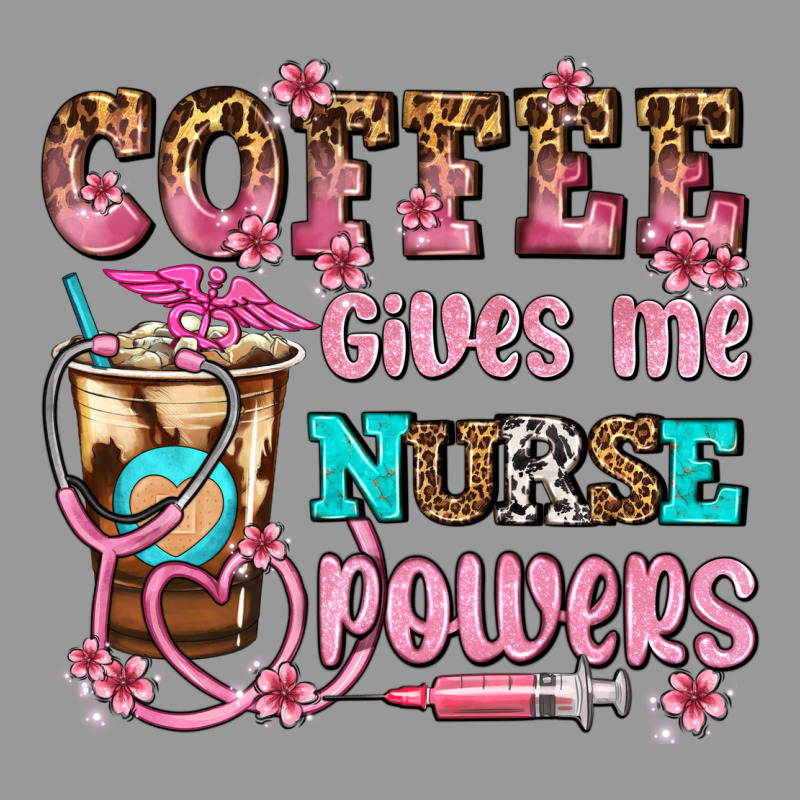 Coffee Gives Me Nurse Power Vintage Hoodie by AdoDesignShop | Teevron