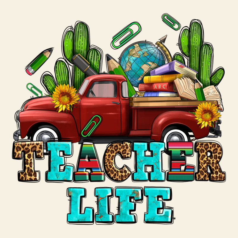 Teacher Life Western Truck And Books Vintage Tee by AdoDesignShop | Teevron
