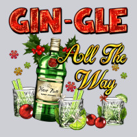 Gin`gle All The Way With Bottle And Cocktails Heavyweight Sweatshirt | Teevron