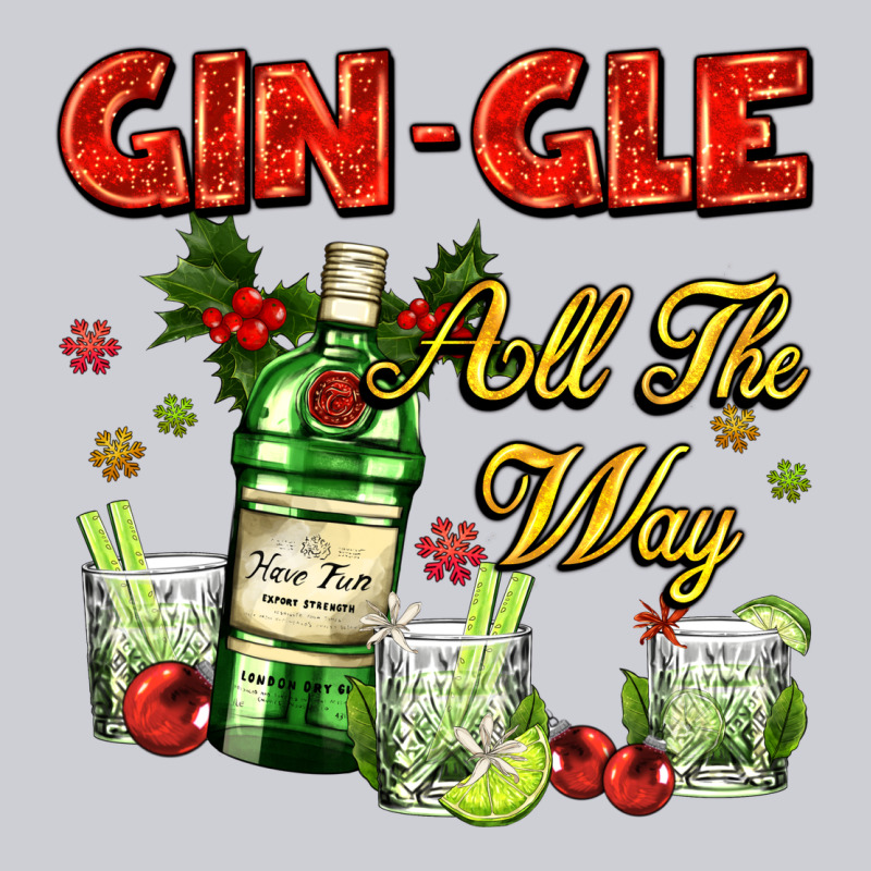 Gin`gle All The Way With Bottle And Cocktails Heavyweight Sweatshirt by AdoDesignShop | Teevron