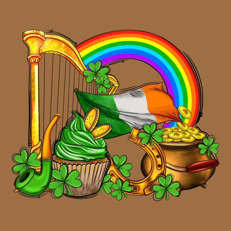 St Patricks Day  Rainbow Shamrocks Vintage Tee by AdoDesignShop | Teevron