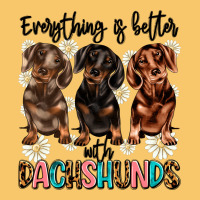 Everything Is Better With Dachshunds Vintage Hoodie | Teevron