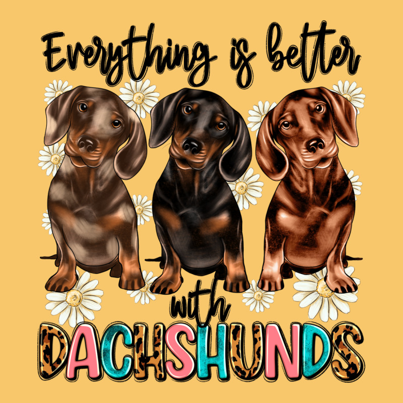Everything Is Better With Dachshunds Vintage Hoodie by JahusDesignShop | Teevron
