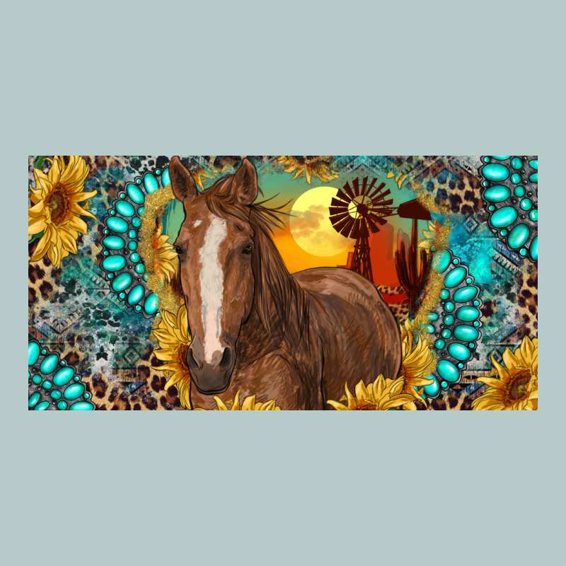 Horse And Desert With Sunflowers Gemstone Heavy Core Tee by RanaPortraitStore | Teevron