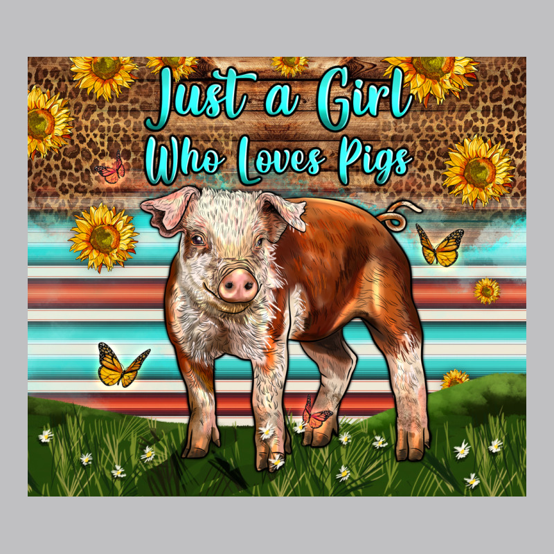 Just A Girl Who Loves Pig Long Sleeve Tee by LillyAllenDesigns | Teevron