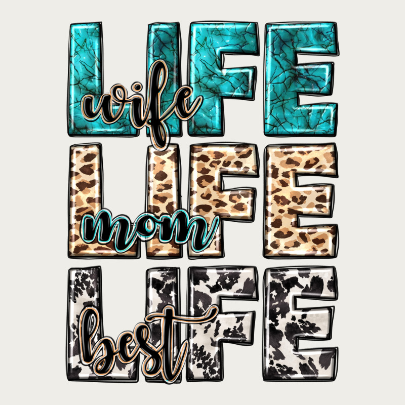 Wife Life Wife Mom Life Best Zipper Hoodie by NancyCooperArtShop | Teevron