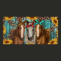 Horses With Leopard And Sunflowers Heavy Core Tee | Teevron